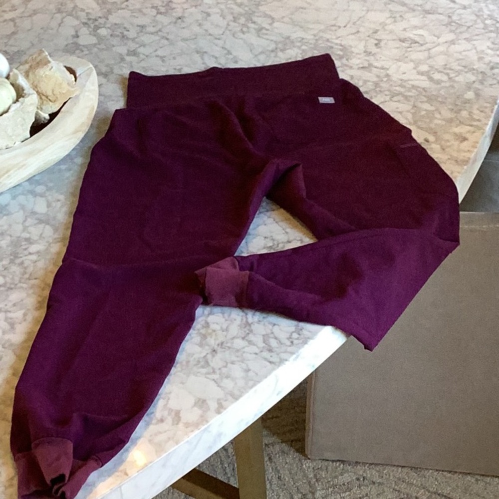 Women’s Deep Purple Maternity Joggers Scrub Pants